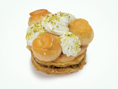 Baklava Style Orange Flower Water And Pistachio Saint-Honoré